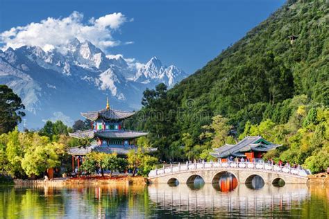 Amazing View of the Jade Dragon Snow Mountain, Lijiang, China Stock Photo - Image of destination ...