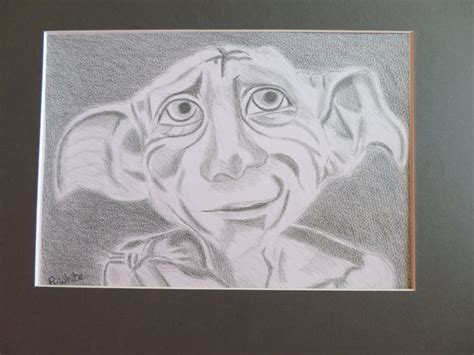 Dobby A Pencil Sketch Print of This Adorable Character Comes - Etsy