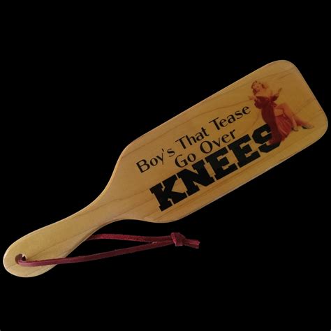 Maple Wood Spanking Paddle 13-3/4 X3-1/2 X 1/2 boy's That Tease Go Over