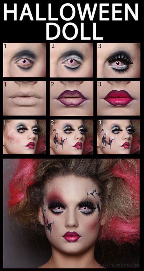 15 Simple Step By Step Halloween Face Makeup Tutorials For Learners 2018 - Idea Halloween