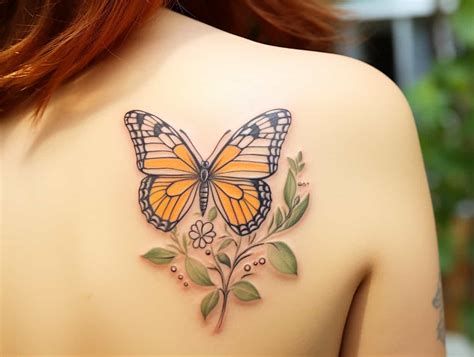 Orange Butterfly Tattoo Meaning: Unveiling the Symbolism of a Colorful Flutter