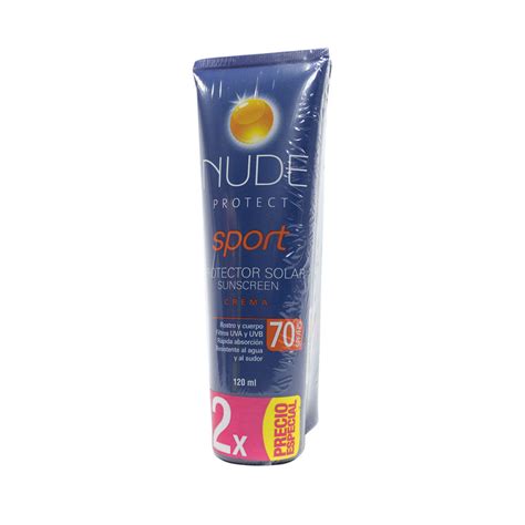 protector solar nude sport spf  farmacia pasteur medicamentos