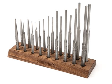 punch set  walnut block  piece tekton