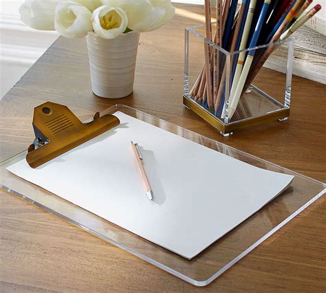 Stella Acrylic & Brass Desk Accessories | Pottery Barn