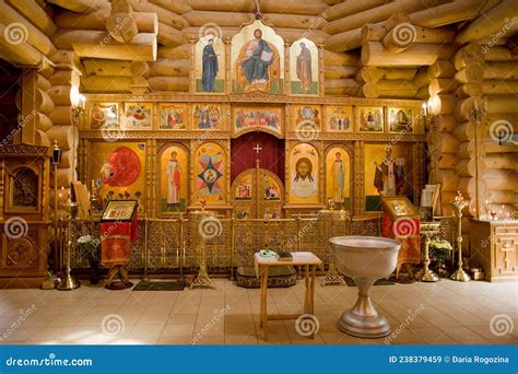 On The Altar Of The Orthodox Church Is Laid The Liturgical Bread ...