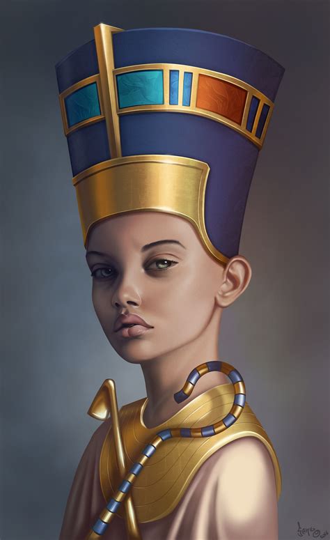 ArtStation - Nefertiti, Sonya Novosolov Natan | Egyptische kunst