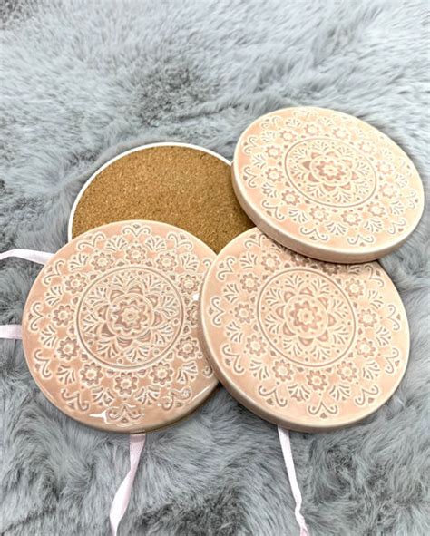 The Beautiful. Ceramic coasters set