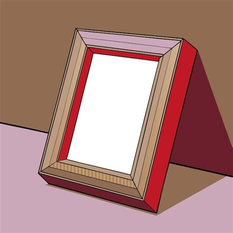 picture frame   red frame   quot  bottom  quot