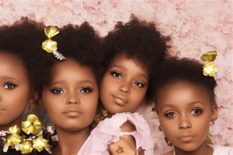 Stunning Bigeyed 8yr Old Black Twins with Amazing Afro Hair Style and ...