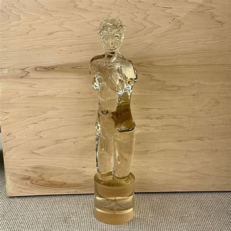 'Venus De Milo' Nude Murano Glass Sculpture / Statue, Italian Mid