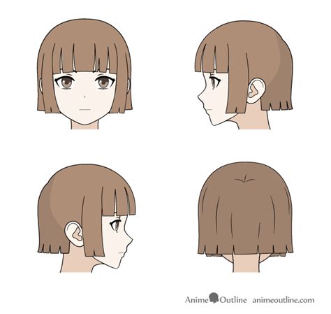 Anime Boy Hair Reference Front View - Feel free to share =) !