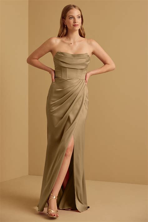 MATTE SATIN HOUSTON DRESS | Vow'd Weddings