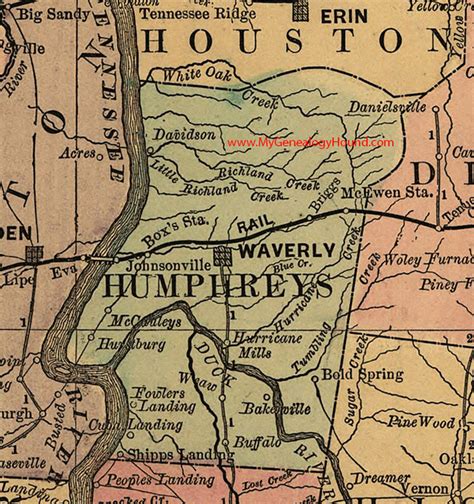 Humphreys County Tennessee Map - Dorise Josephine