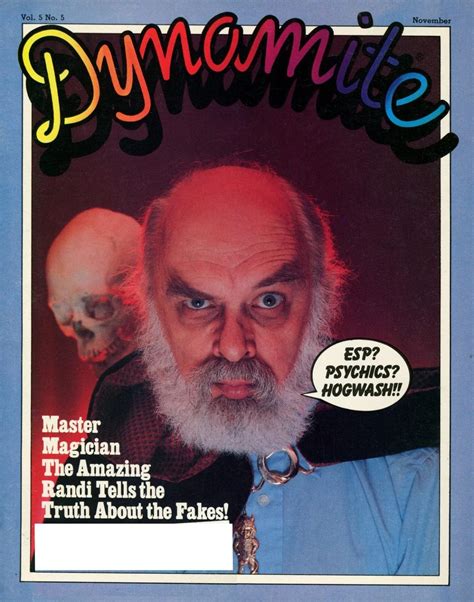 Dynamite November 1981, , Master magician The Amazing Randi tells
