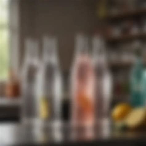 seltzer makers  glass bottles  modern overview