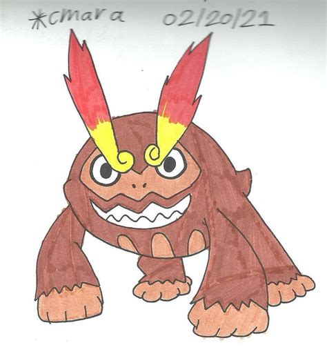 Darmanitan sees you by cmara on DeviantArt