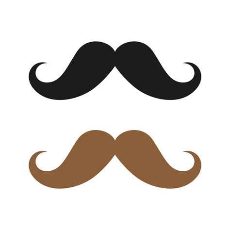 Mustache isolated on white background 9760291 Vector Art at Vecteezy