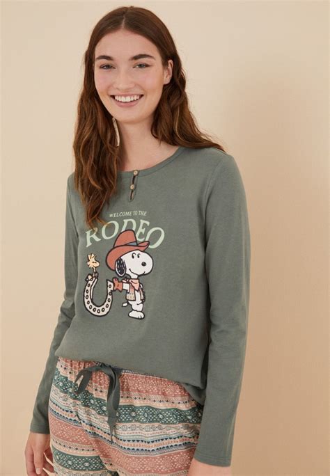 women'secret THE PEANUTS SNOOPY RODEO - Piżama/zielony - Zalando.pl