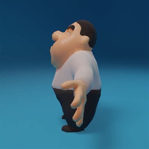 character bibou  turbosquid