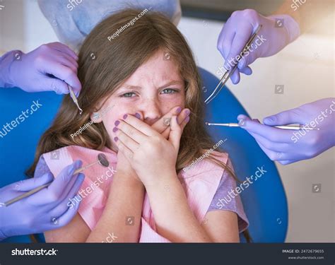 Scared Kid Hands Dentist Dental Health Stock Photo 2472679655 ...