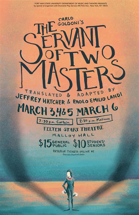 Servant of Two Masters Poster on Behance