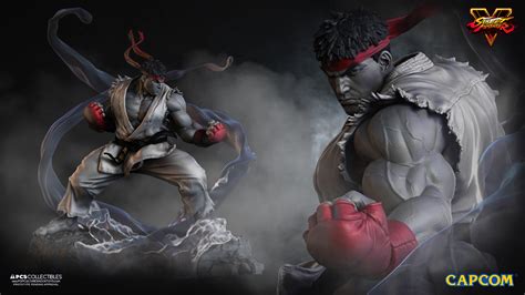 Ryu Statue From Start to Finish on Behance