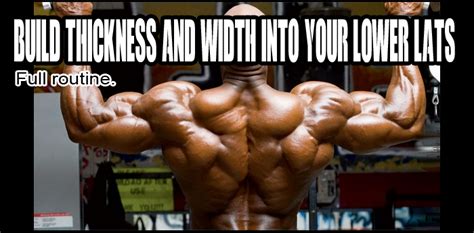Build Thickness and Width Into Your Lower Lats