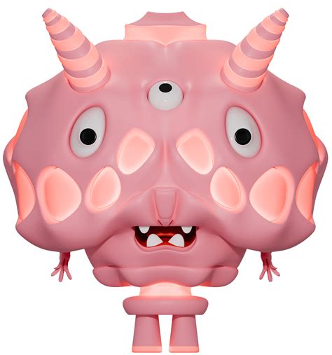 3D monster personage pink 46435376 PNG