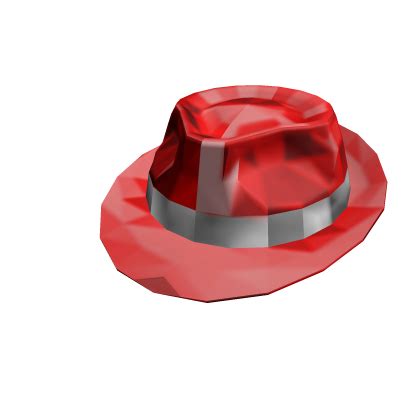 Red Sparkle Time Fedora | Rolimon's