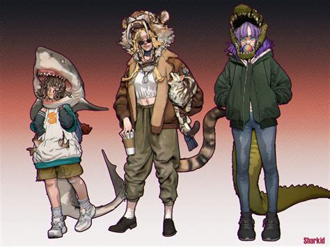 sharkid  entei ryu rimaginarycharacters
