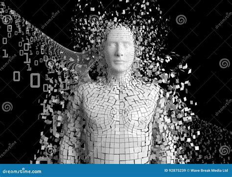 human   binary code  pieces stock image image  control