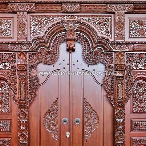 jual pintu gebyok ukir jati jepara  meter grade  terbaru