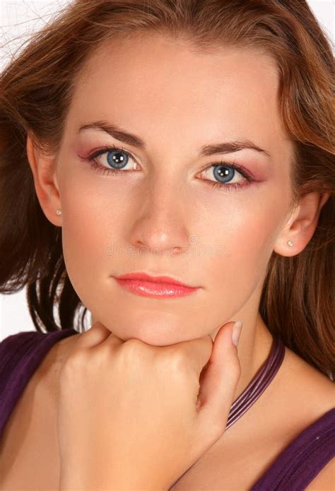 face  hand stock image image  single young hand