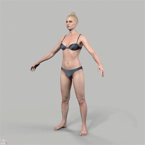 Alex Lashko | 3D Art - Average Caucasian Female Body