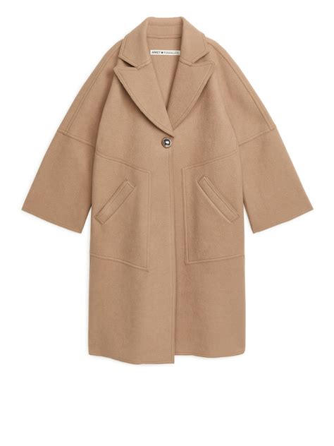 ARKET and Pia Wallén Wool Coat - Beige - ARKET