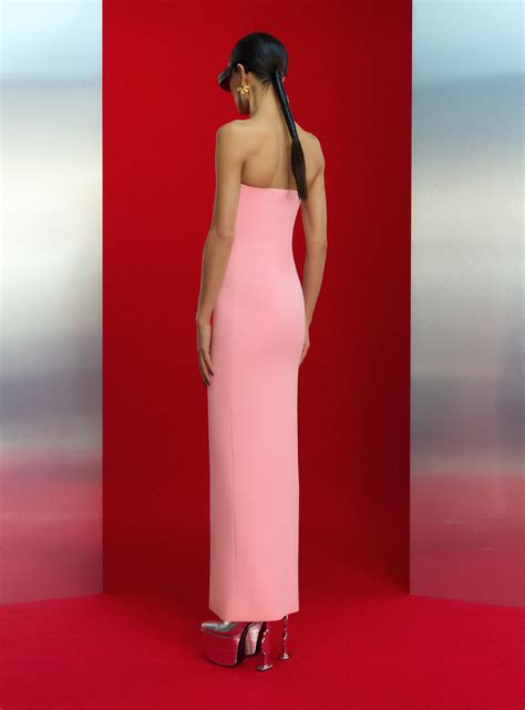 The Bysha Maxi Dress in Soft Pink – Solace London