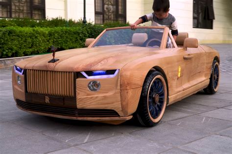 father   year builds  stunning rolls royce boat tail replica