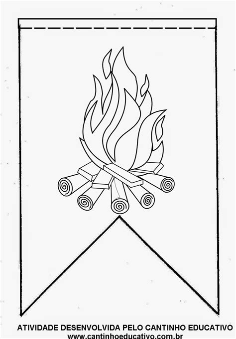 Educação Infantil Bandeirinha Festa Junina Decorada