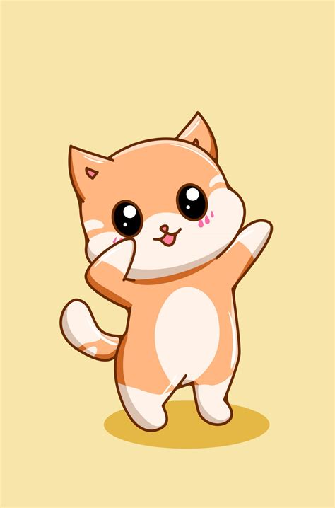 Cute and funny small cat cartoon illustration 2954951 Vector Art at Vecteezy