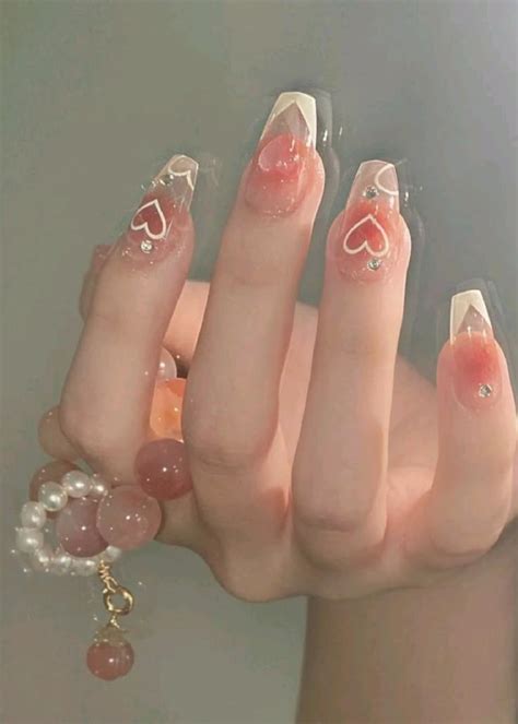 uñas bonitas | Uñas de diamante, Uñas de amor, Uñas de gel