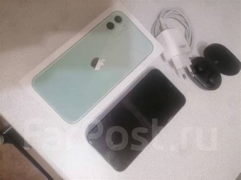 Продам iPhone 11 128gb, 6.10", зеленый, 4G LTE, NFC, б/у, в наличии ...