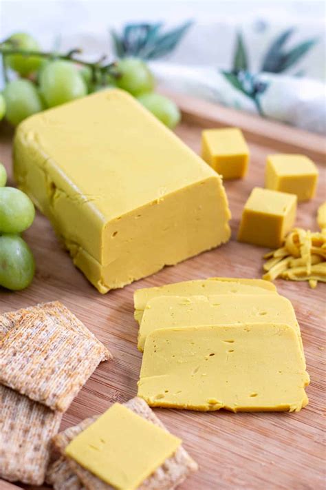 Vegan Cheddar Cheese without Oil - A Plantiful Path