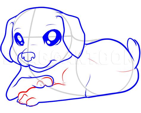 how to draw a pup