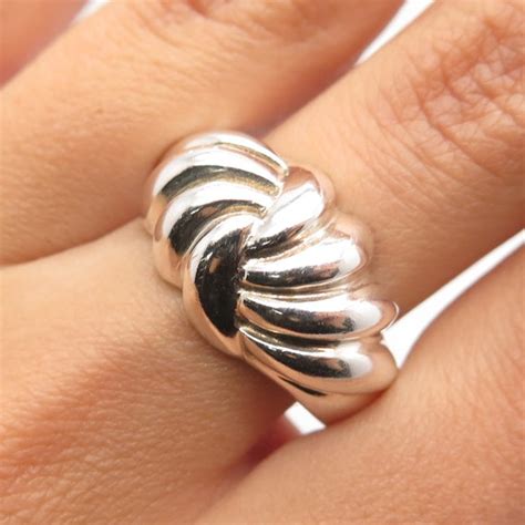 vintage  silver ring gem