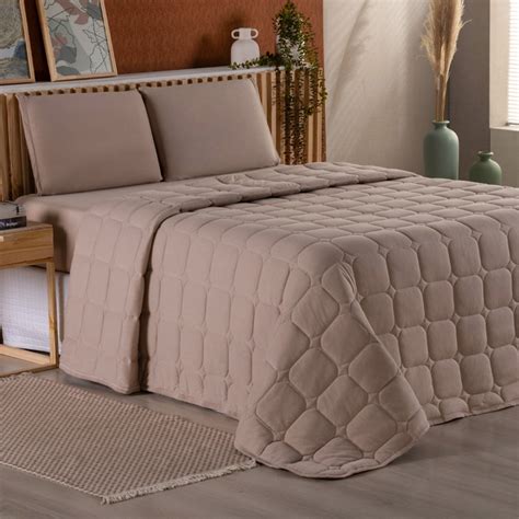 Cobre Leito Em Algodao - Cobre Leito Dupla Face Malha 100% Algodão King Size - Luxo e Conforto