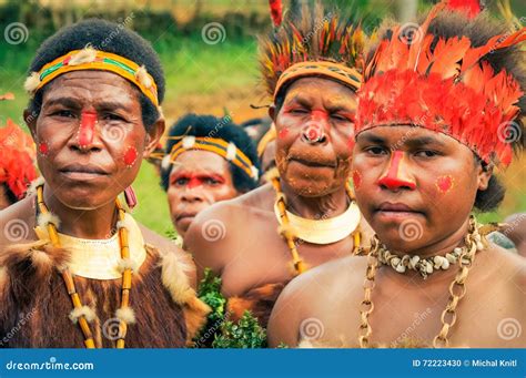 Posing Native Women in Papua New Guinea Editorial Image - Image of ...