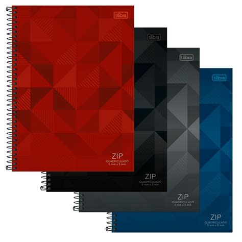Caderno Universitario 1 Materia - Caderno Universitário 1 Matéria Zip Espiral Capa Dura 80fls (Tilibra)