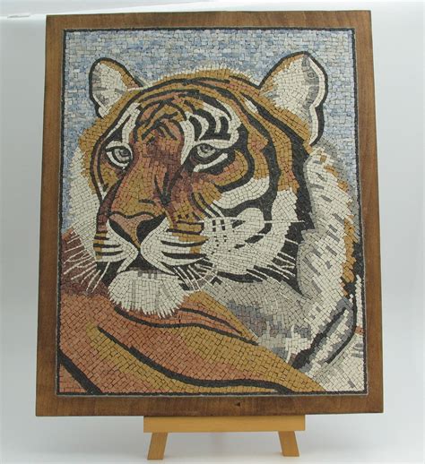 Mosaic Tiger - Etsy