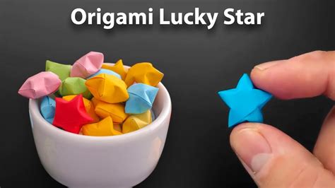 Origami Lucky Star - How to fold - YouTube