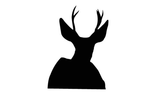 Whitetail Buck Deer Head Silhouette Stock Photo by ©deepspacedave 1536729
